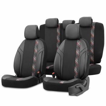 Auto Sitzbezug Set Universal Vorne und Hinten Komfortabel Komplett Set